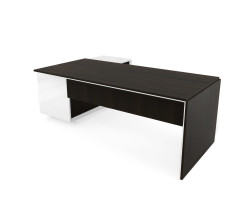 Стол с тумбой (3 двери) и блоком розеток R 220x167x76,3