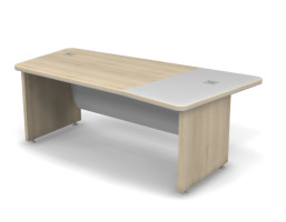 Стол письменный правый 203,2x102,7x76,2