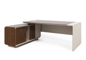 Стол руководителя с тумбой L 203x162x75.2